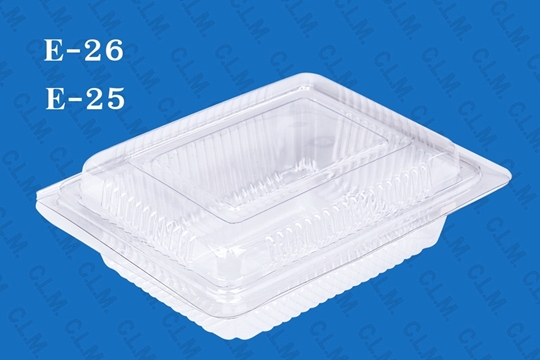 E25 กล่องเค้กพลาสติกE-25 กล่องพลาสติกใส กล่องใส