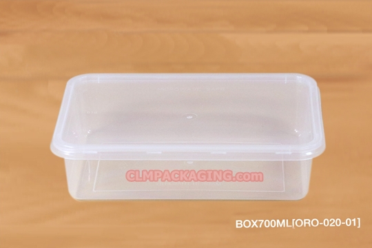 กล่องอาหารพลาสติก ทรงเหลี่ยม 700 ml. ORO อบไมโครเวฟได้
