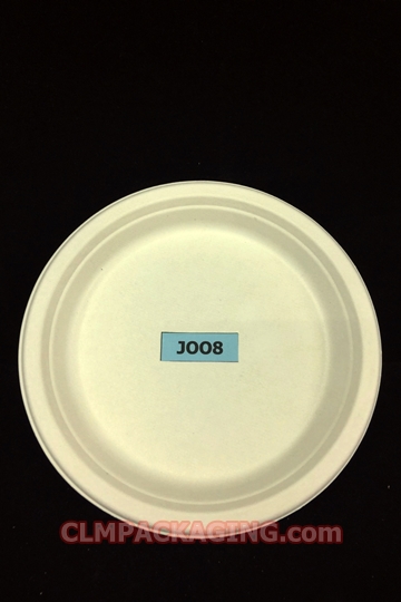 J008 จานชานอ้อย 7.8 นิ้ว