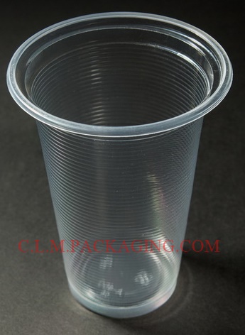 แก้ว  450 cc. R (15 oz.) ลอนใส ปาก95 mm.
